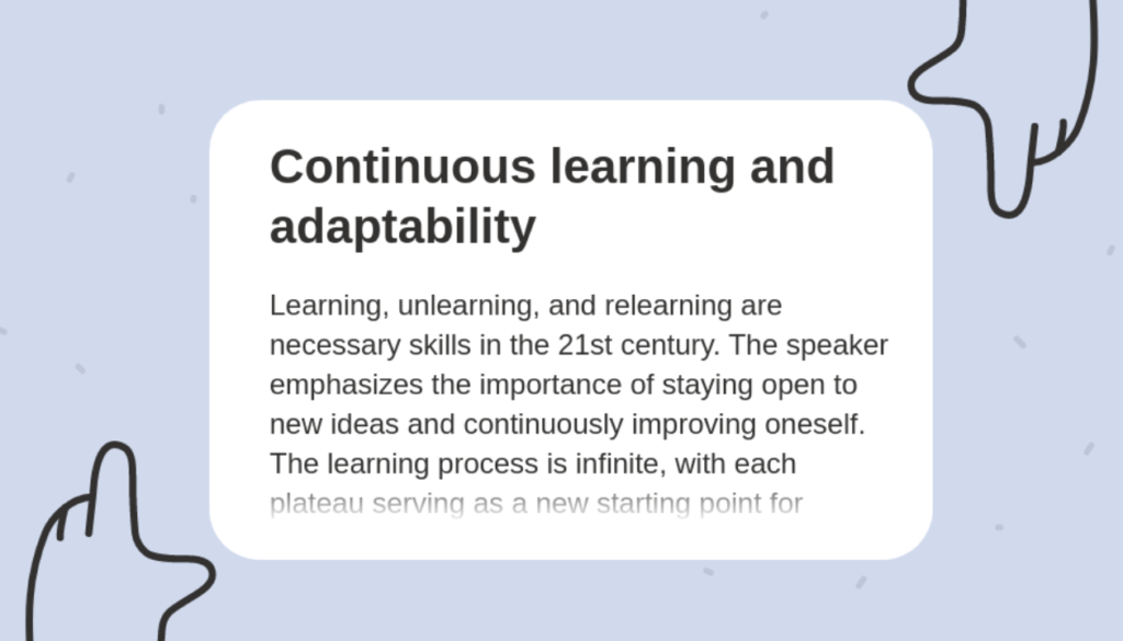 Adaptability and Continuous Learning